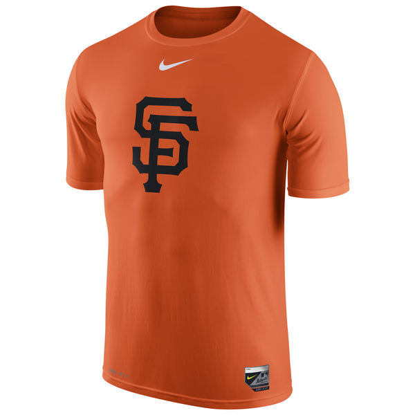 MLB Men San Francisco Giants Nike Authentic Collection Legend Logo 1.5 Performance TShirt Orange